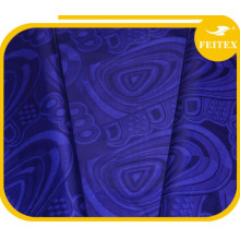 Dk bleu Shadda gros vêtements africains Bazin tissu brocart au détail pour les ventes Promotion